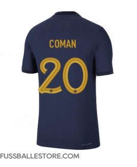 Günstige Frankreich Kingsley Coman #20 Heimtrikot WM 2022 Kurzarm